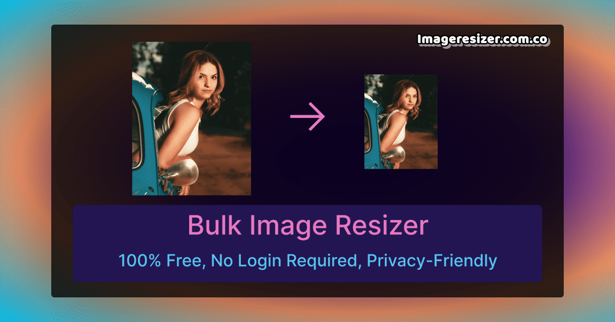 Bulk Image Resizer Interface